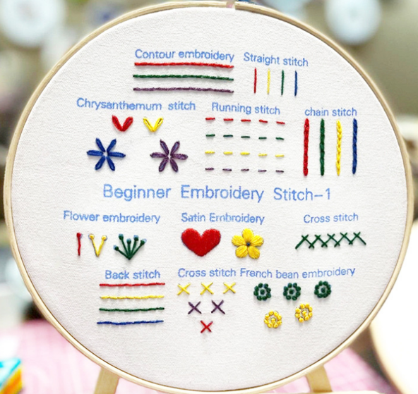 BEGINNER EMBROIDERY STITCH-1