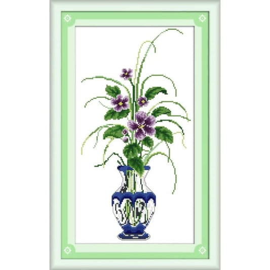 A purple vase
