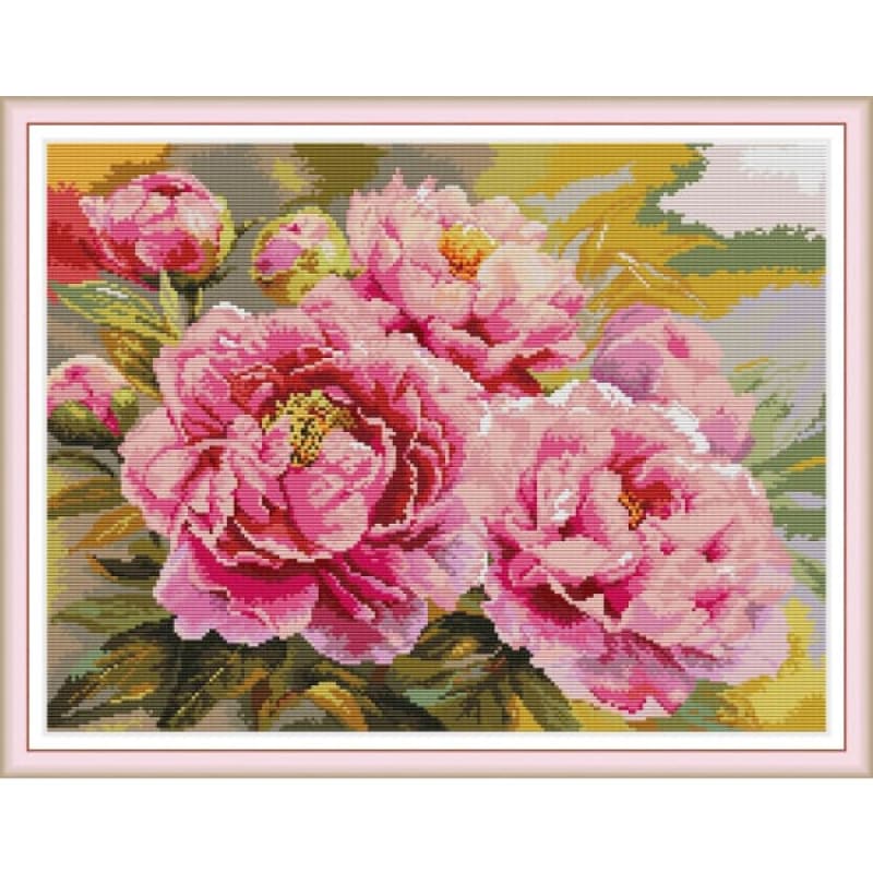 Beautiful pink peony