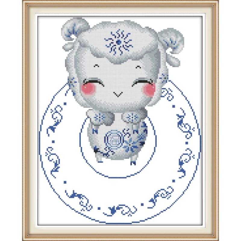 Chinese Zodiac blue and white porcelain(8) -sheep