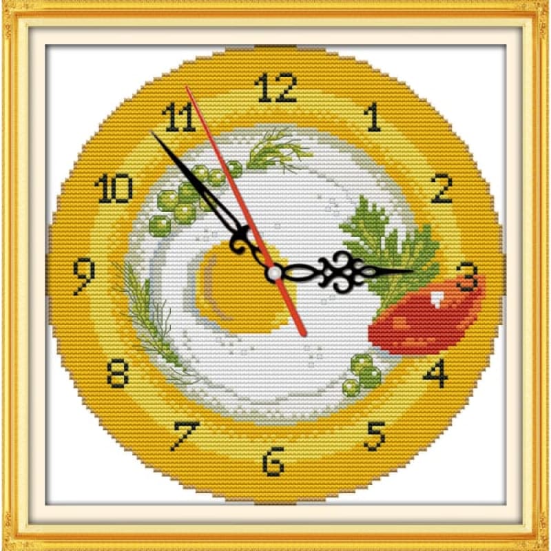 Fruit tray clock face