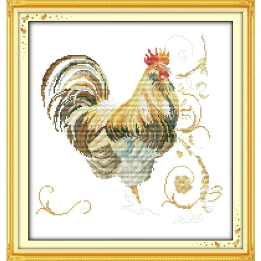 Luck cock painting (2)