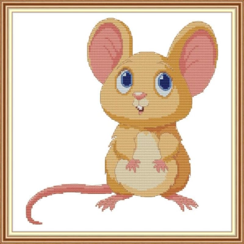 Mouse with big eyes – Needlework Kits - UK