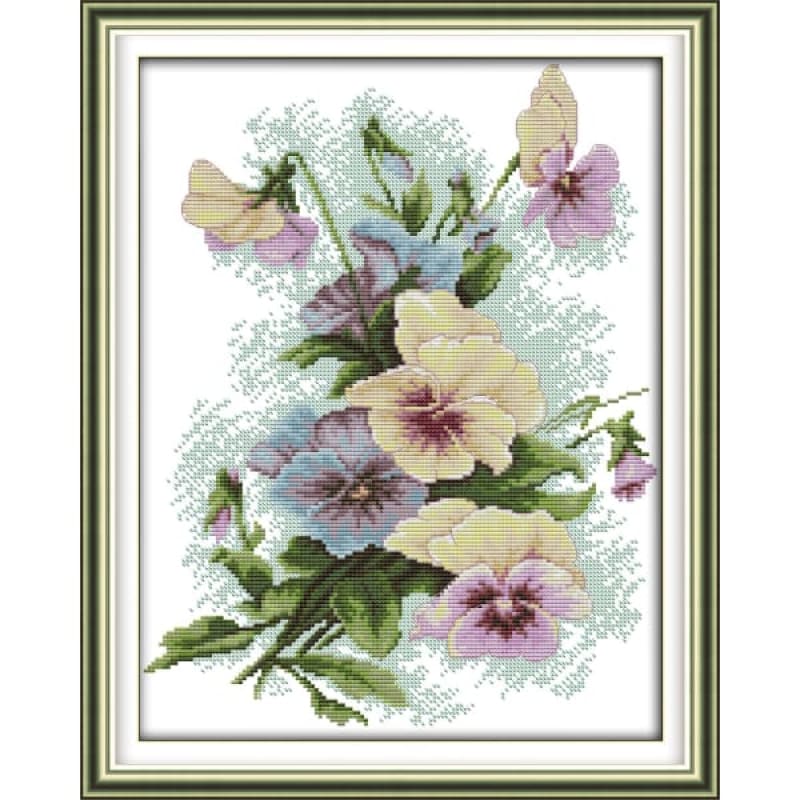 Order Pansy Cross Stitch Kits | Needlework Australia – Needlework Kits - UK