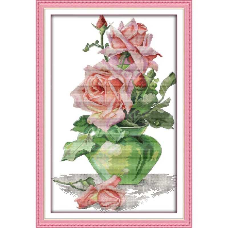 Rose and vase