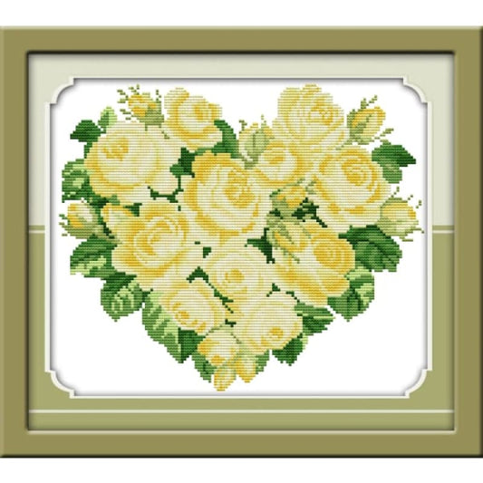 Rose heart(3)Yellow