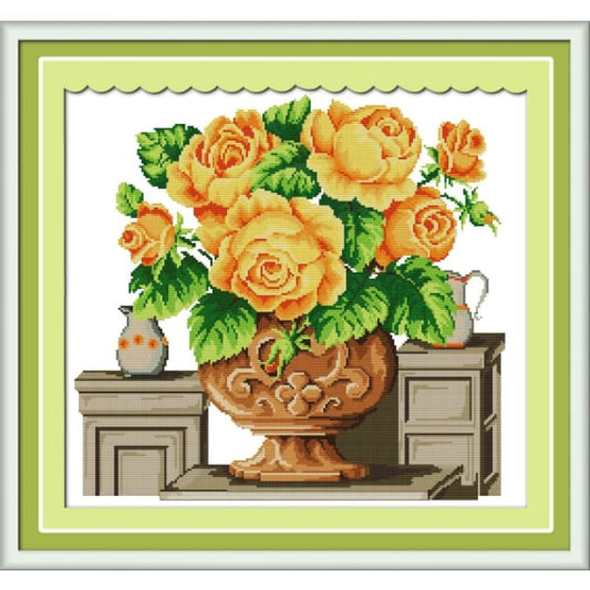 Rose vase (2)(Yellow)