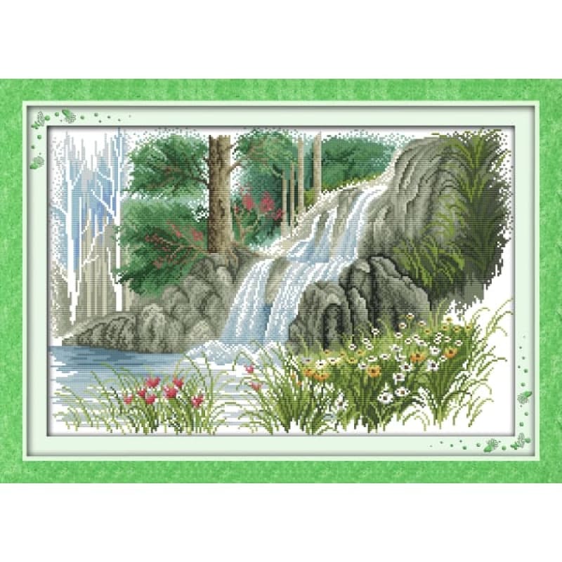 Spring waterfall