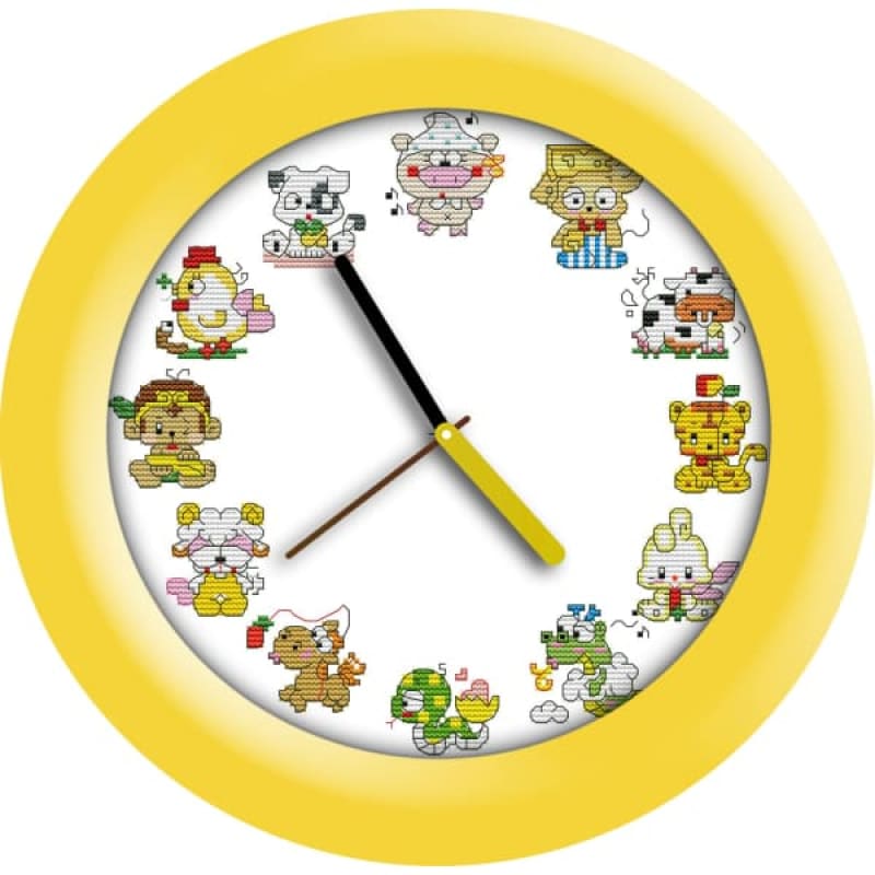 The 12 Chinese zodiac (clock face)