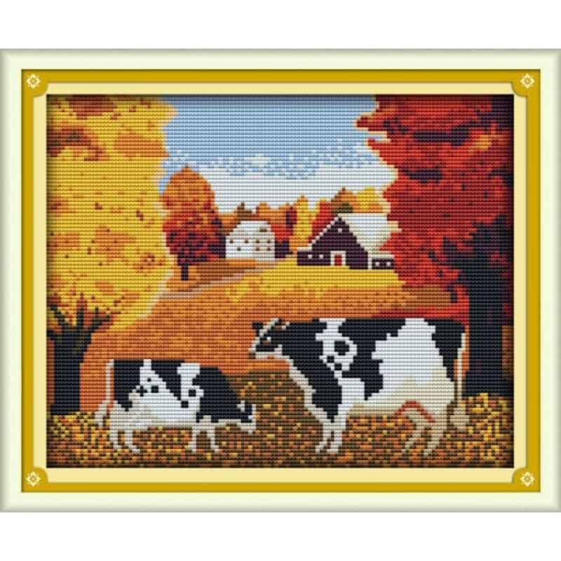 The autumn cows