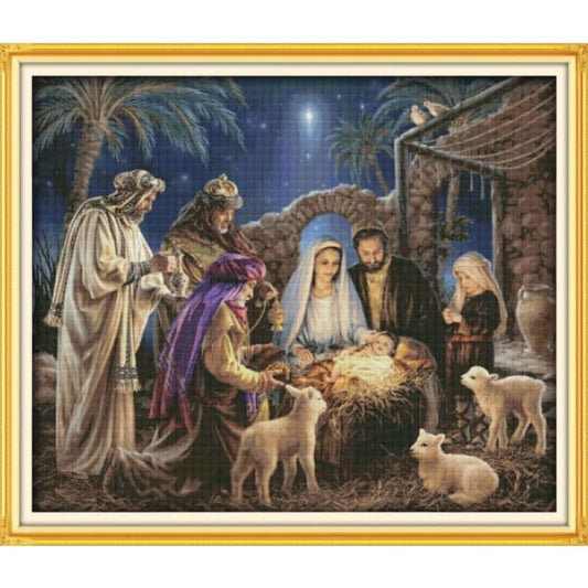 The birth of baby Jesus