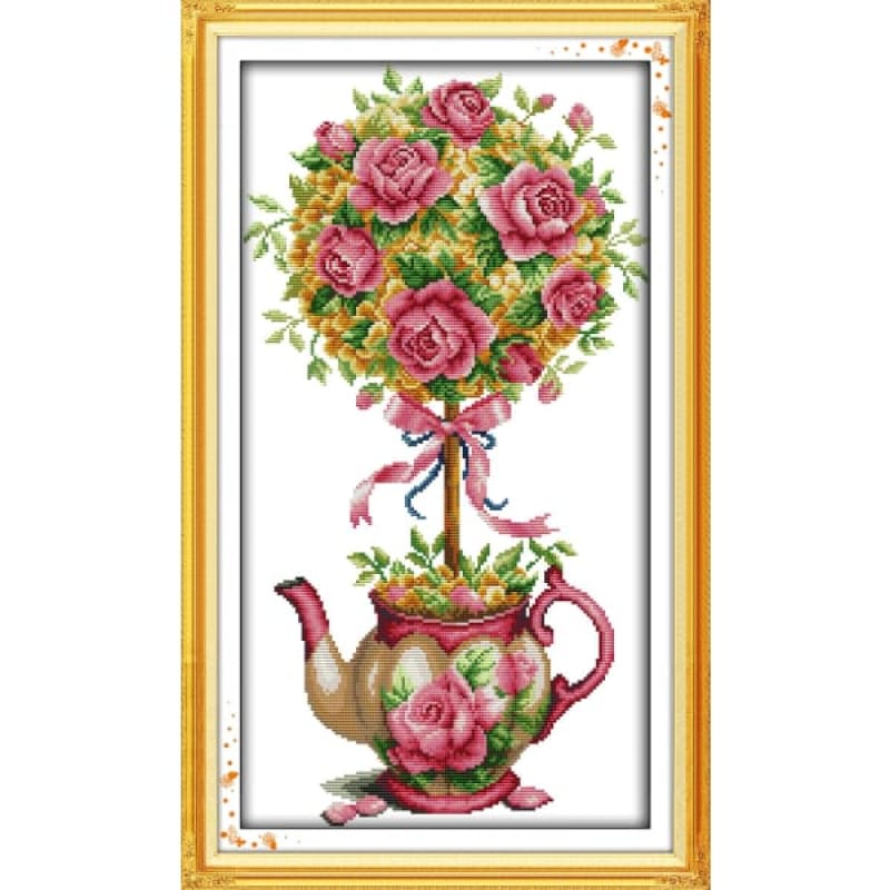 The bouquet and teapot