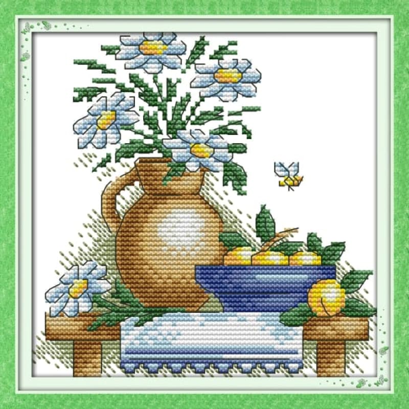 The teapot with flowers (3)