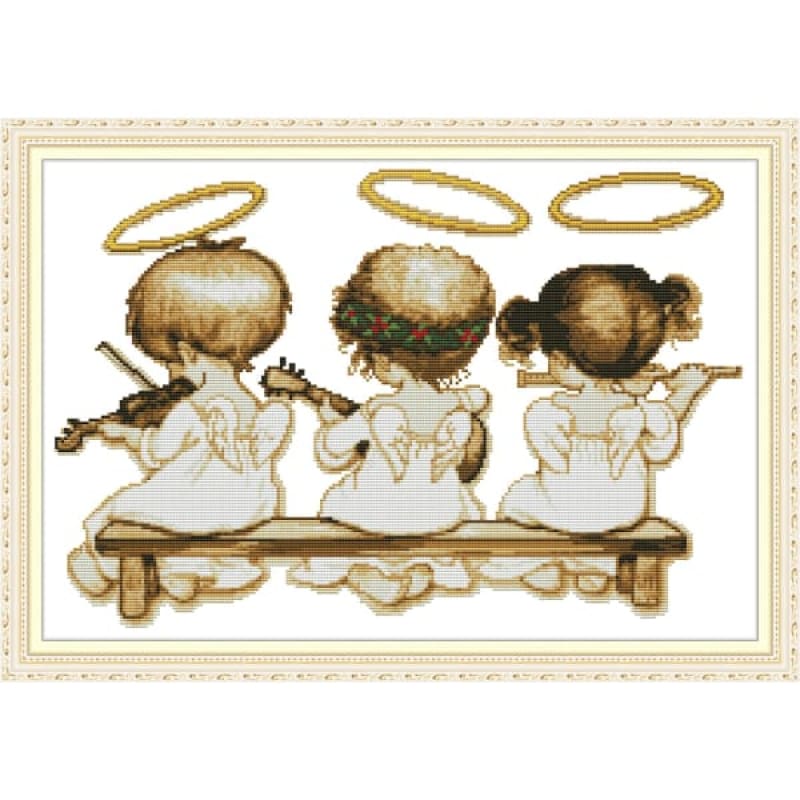 Three little angels 3 – Needlework Kits - UK