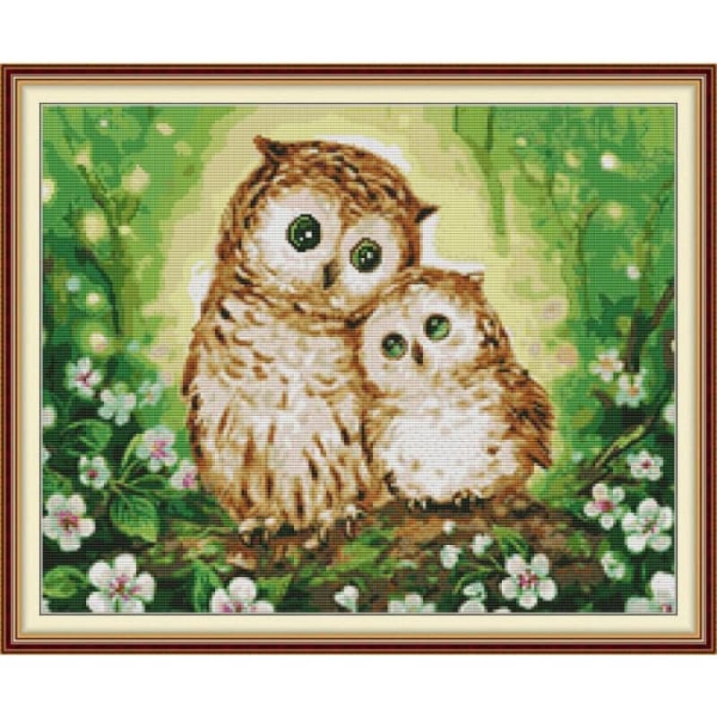 Two Owls 2 Needlework Kits Uk