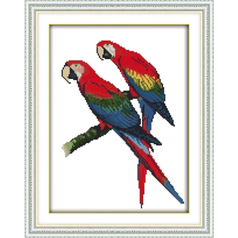 Two parrots