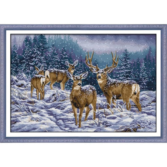 Winter deer